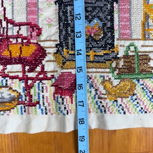 Cross-stitch Fireplace Scene - Picture 4 of 5